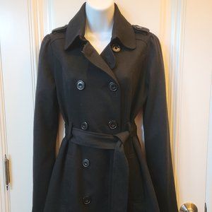 Dunnes Lightweight Black Double Breasted Coat